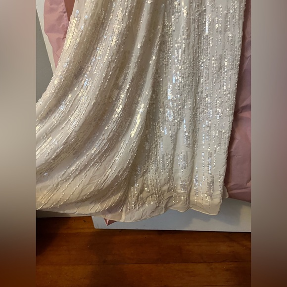 BHLDN Casey Sample Wedding Dress Size 14 - Picture 9 of 10